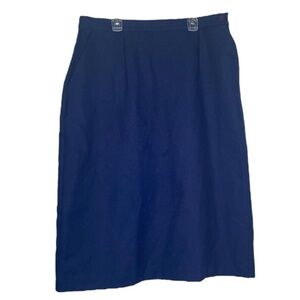 Alicia A-Line Motion Skirt (Size:16, Color:Navy Blue)